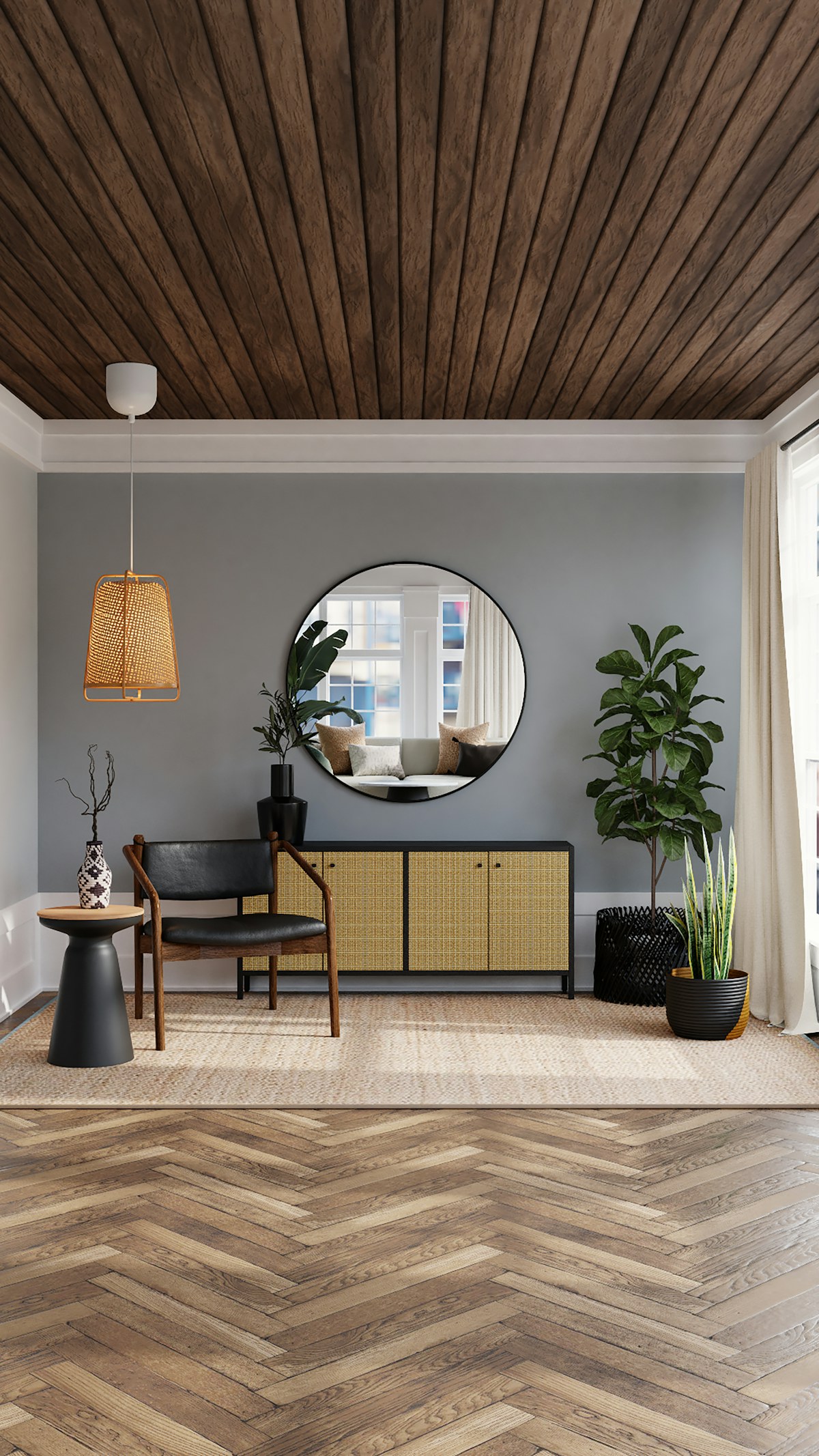 Tactile wood and fabric textures